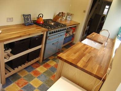 ash and walnut kitchen